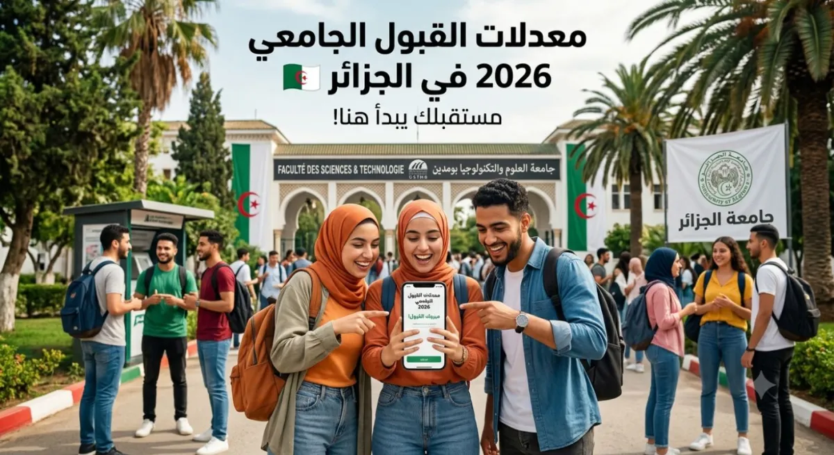 معدلات القبول الجامعي 2026 في الجزائر | الطب 16 والبيطرة 14.5